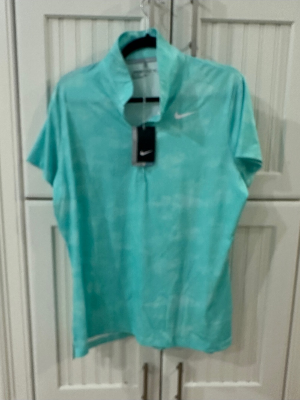 Nike Women's Teal Short Sleeve Dri-FIT Top